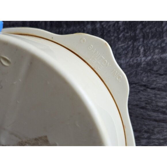 VTG 1970s Clown Face Wind Up Music Box with Rotating Eyes Dial by Sanitoy *WORKS - Picture 9 of 10